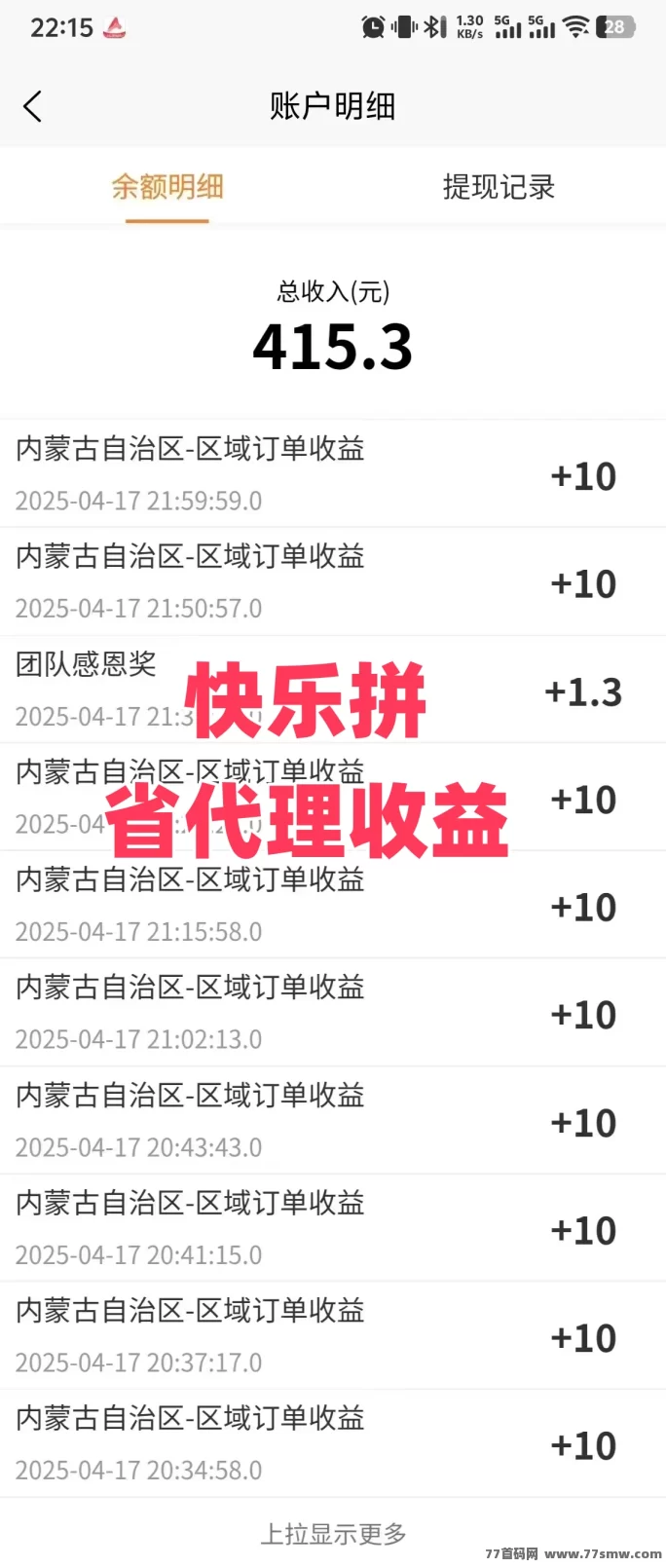 快乐拼新上线！拼团赚取长期收溢，拿奖励，轻松赚！