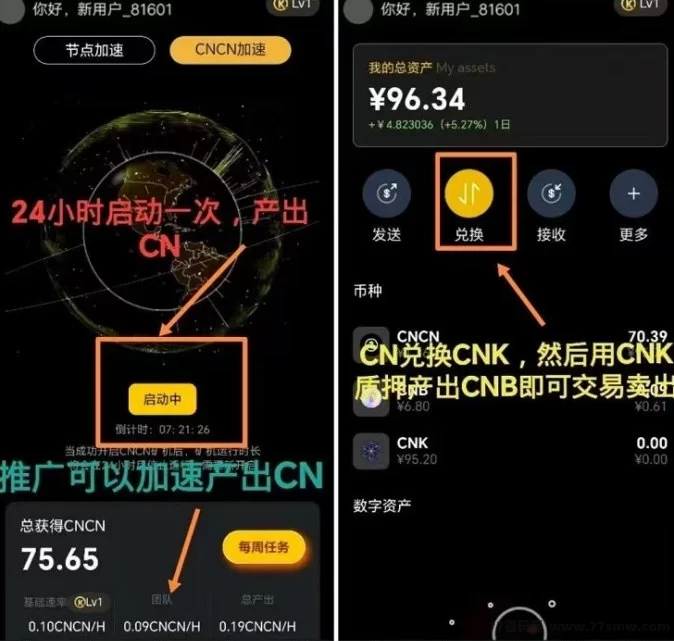 零撸CNB，秒卖6.8圆，稳定收溢，长久稳定！