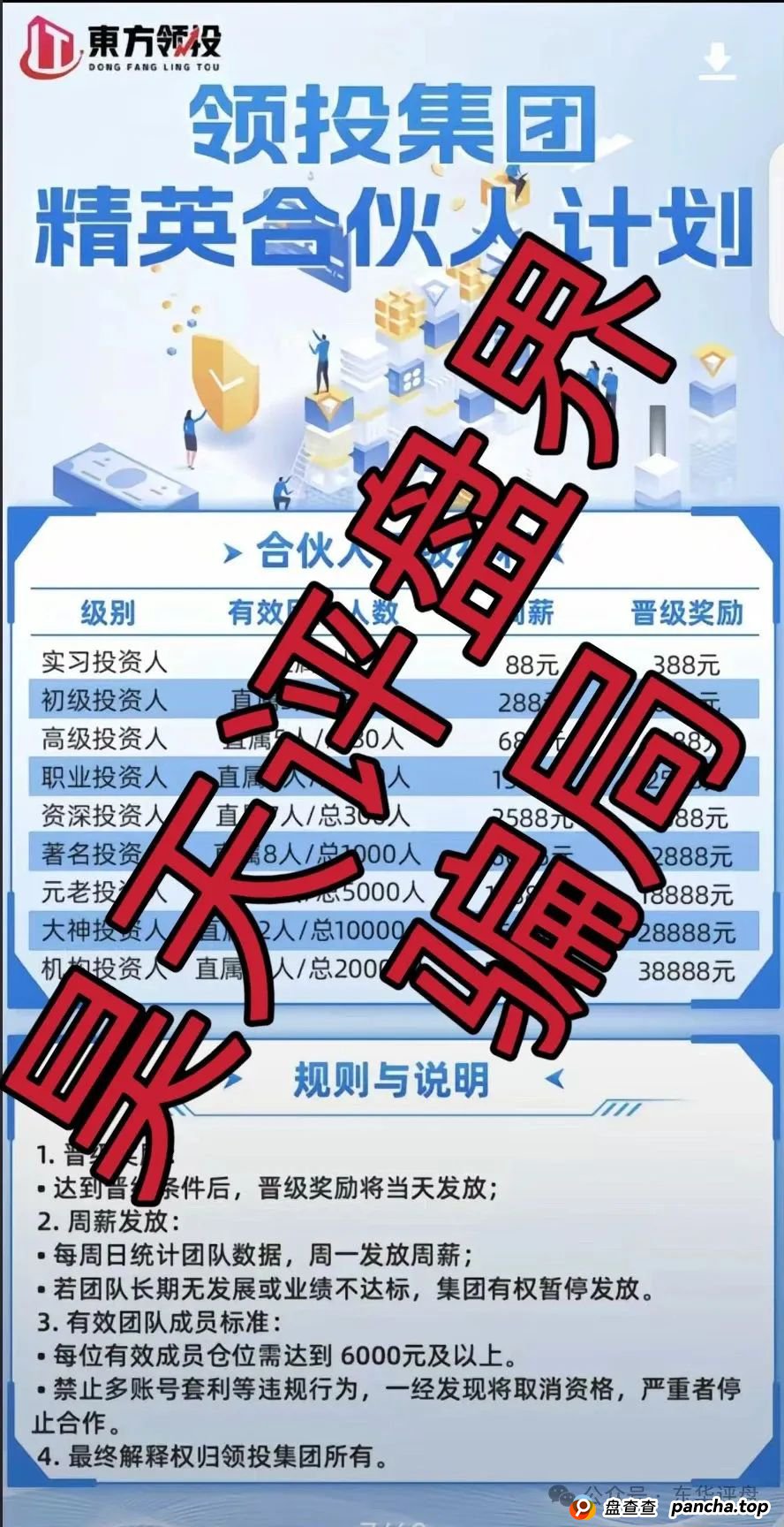 东方FICC炒股是真的吗？高度预警：东方领投（领投集团）冒充正规公司的跟单类资金盘骗局，即将崩盘跑路！