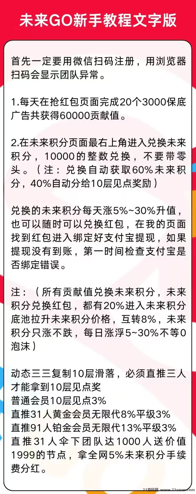 未来Go首码项目详解：每日零撸保底收溢，轻松赚取高额贡献值！