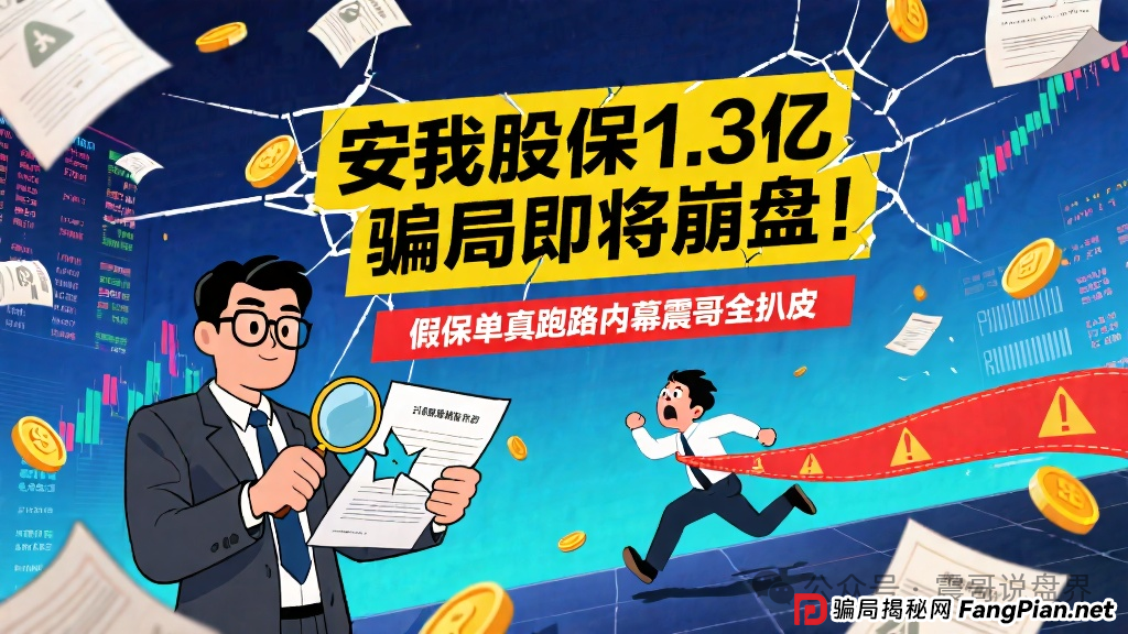 安我股保1.3亿骗局即将崩盘！假保单真跑路内幕震哥全扒皮
