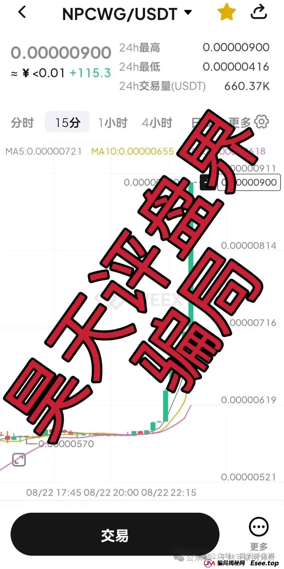 8月24日盘讯：最新资金盘骗局，金币宝交易所，某某牧场，维尔利，奥拉丁，NPCWG随时可能卷钱跑路，看到速度撤离！