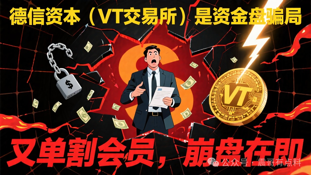 德信资本（VT交易所）是资金盘骗局，又单割会员，崩盘在即