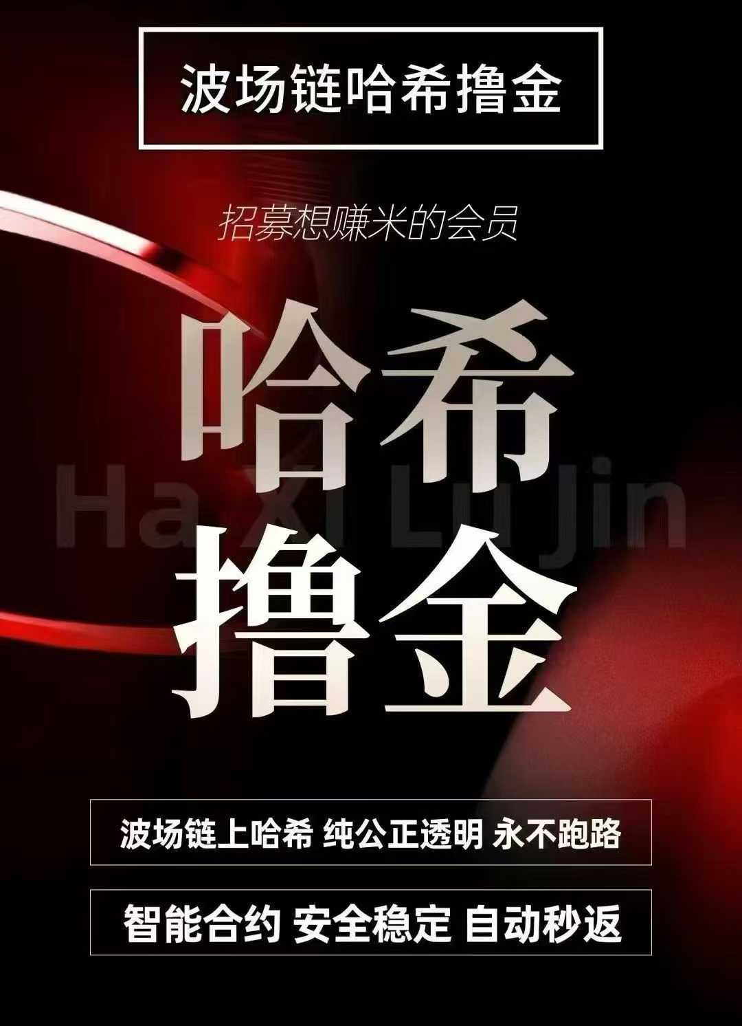 2026最新风口，波场链哈希撸金，招募赚米会员，全网最高返点！